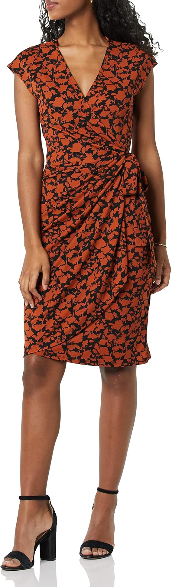 Vestido Rori para Mujer con Escote en V, Corte Ajustado y Jersey de Algodón Confort Elegante