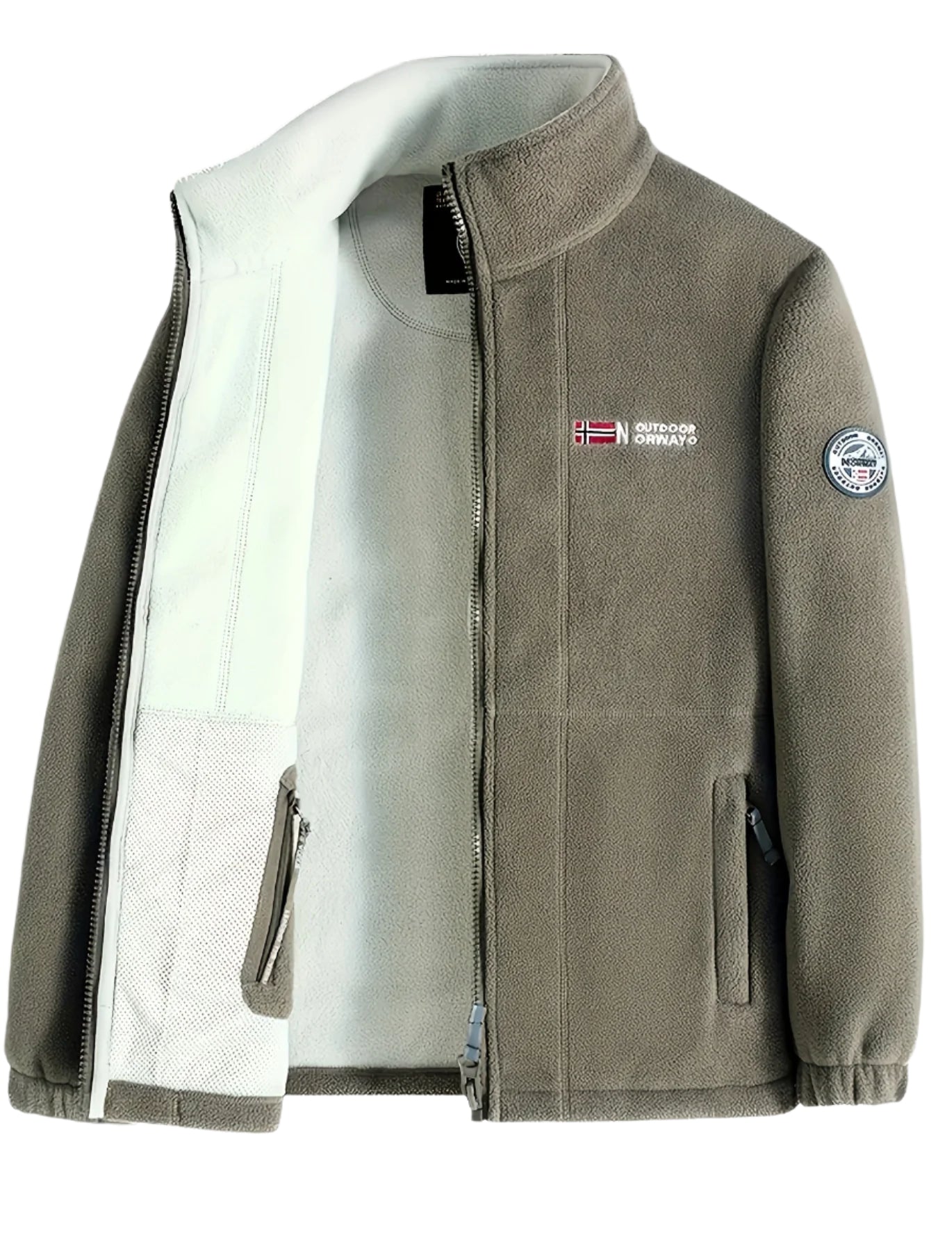 Julius Veste Polaire Outdoor Homme – Douce, Chaude & Légère avec Col Protecteur
