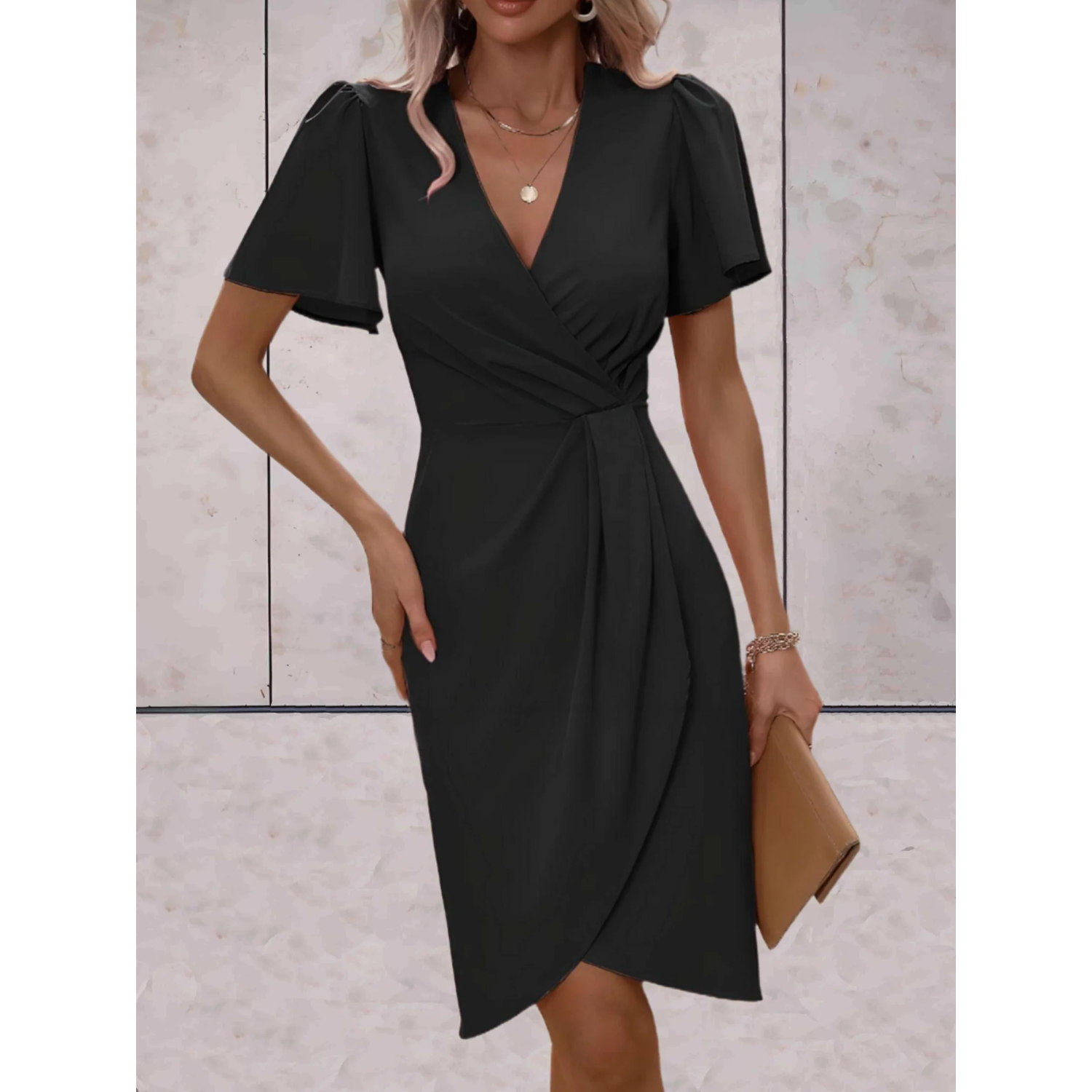 Evelina Robe Portefeuille Femme – Elegantes Kleid für festliche Abende und schicke Anlässe