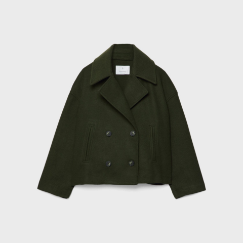 Addison Veste Femme – Manteau Court Élégant à Double Boutonnage au Style Moderne
