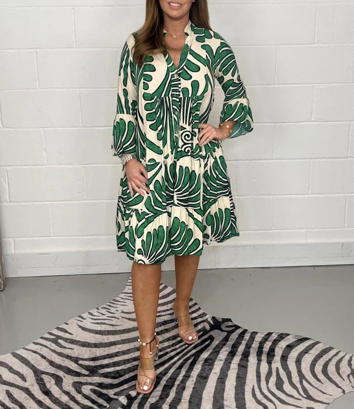 Sommerkleid Damen Olivia – Leichtes Elegantes Kleid mit Schmeichelhaftem Schnitt für Jeden Anlass