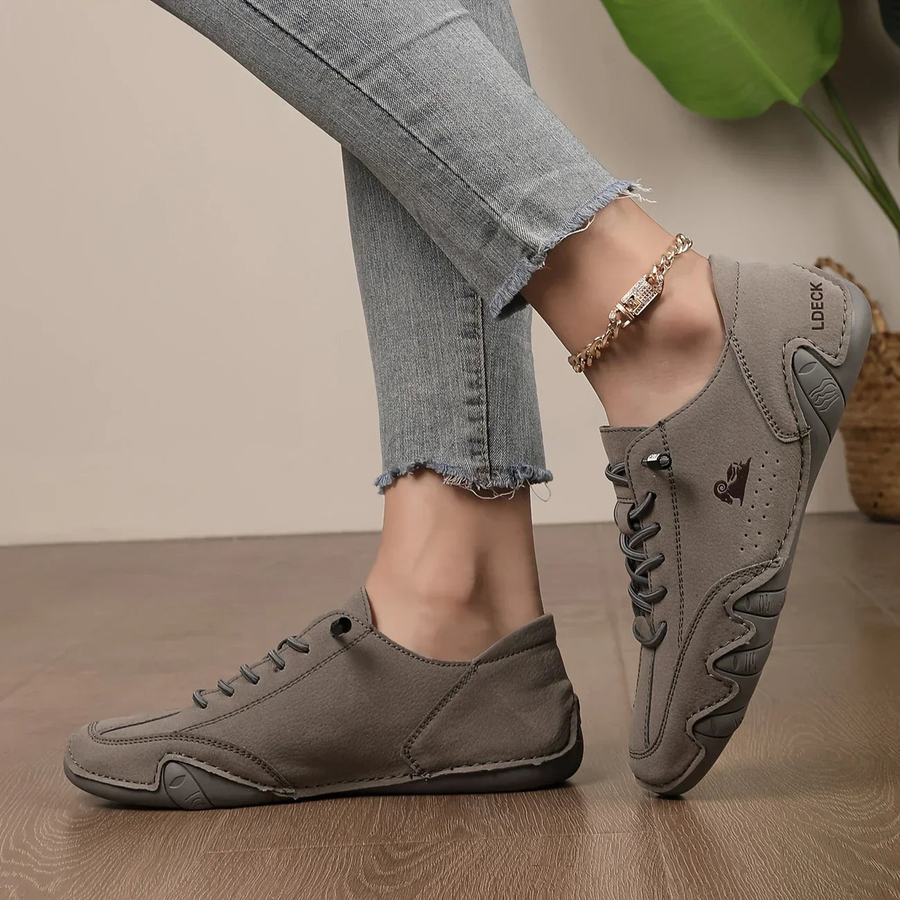 Rome Chaussures Décontractées à Lacets pour Homme – Design bas avec semelle texturée et surpiqûres contrastées