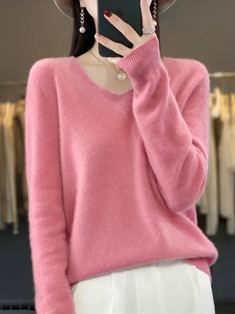 Lily Pull Femme – Eleganter Strick aus weicher & bequemer Mischfaser mit langen Ärmeln
