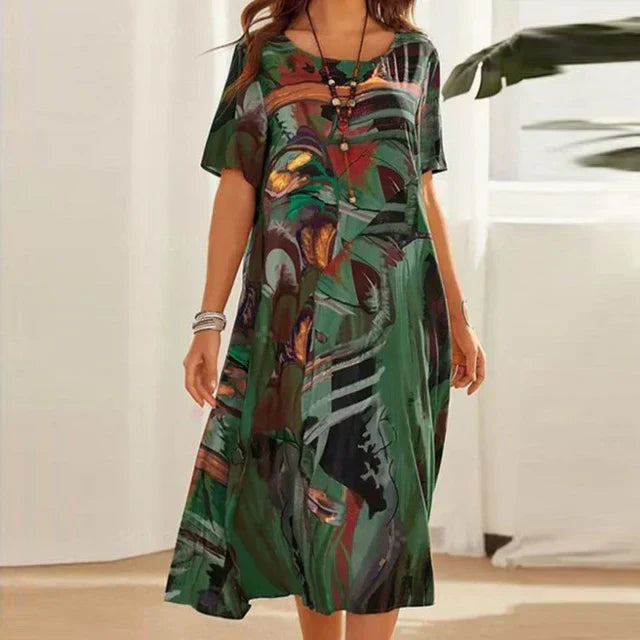 Vestido Túnica Confortável Annarosa – Elegância Descontraída para Todas as Ocasiões