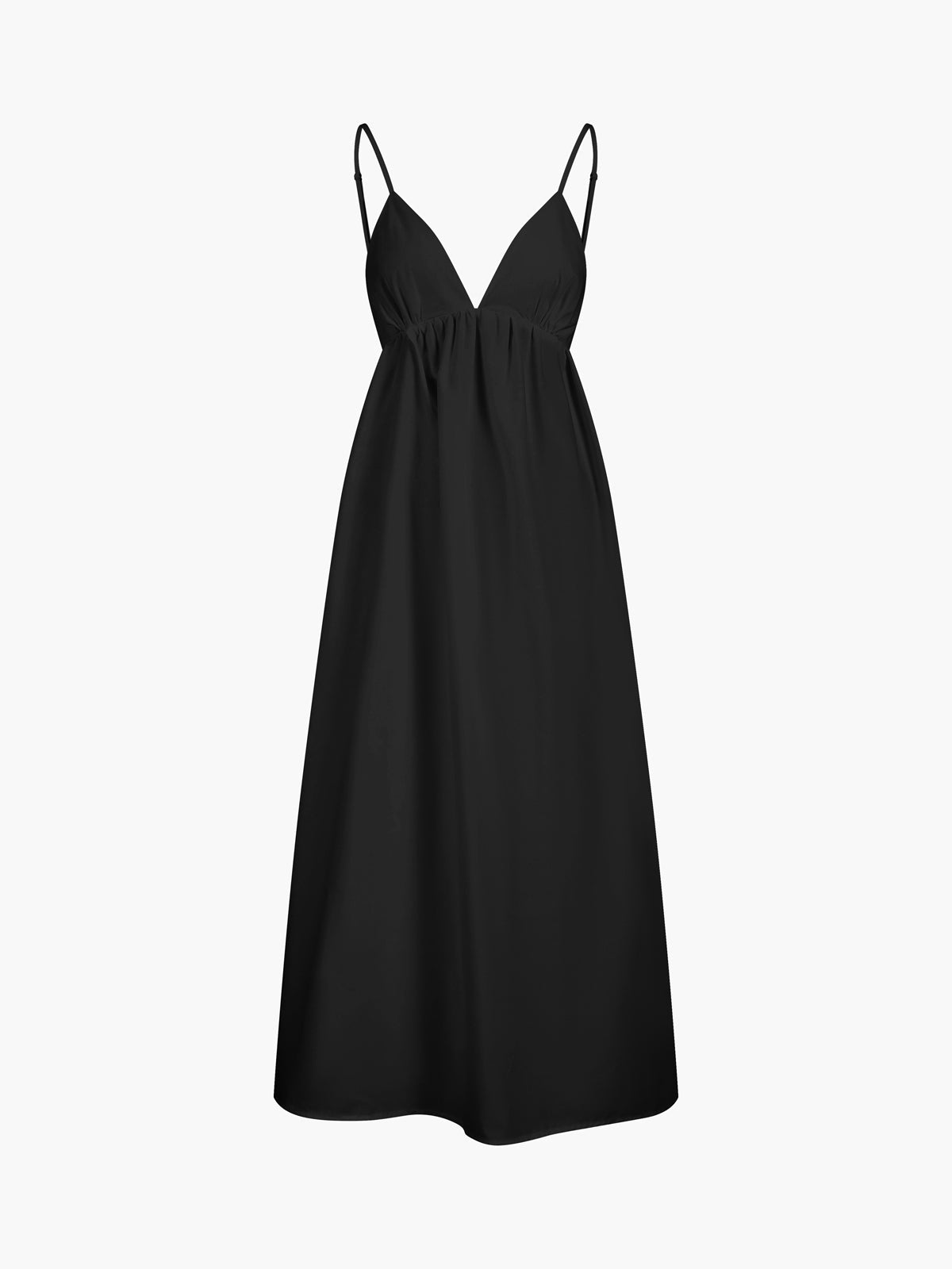 Camille Robe Longue Femme – Let sommerkjole med åben ryg & elegant flydende snit