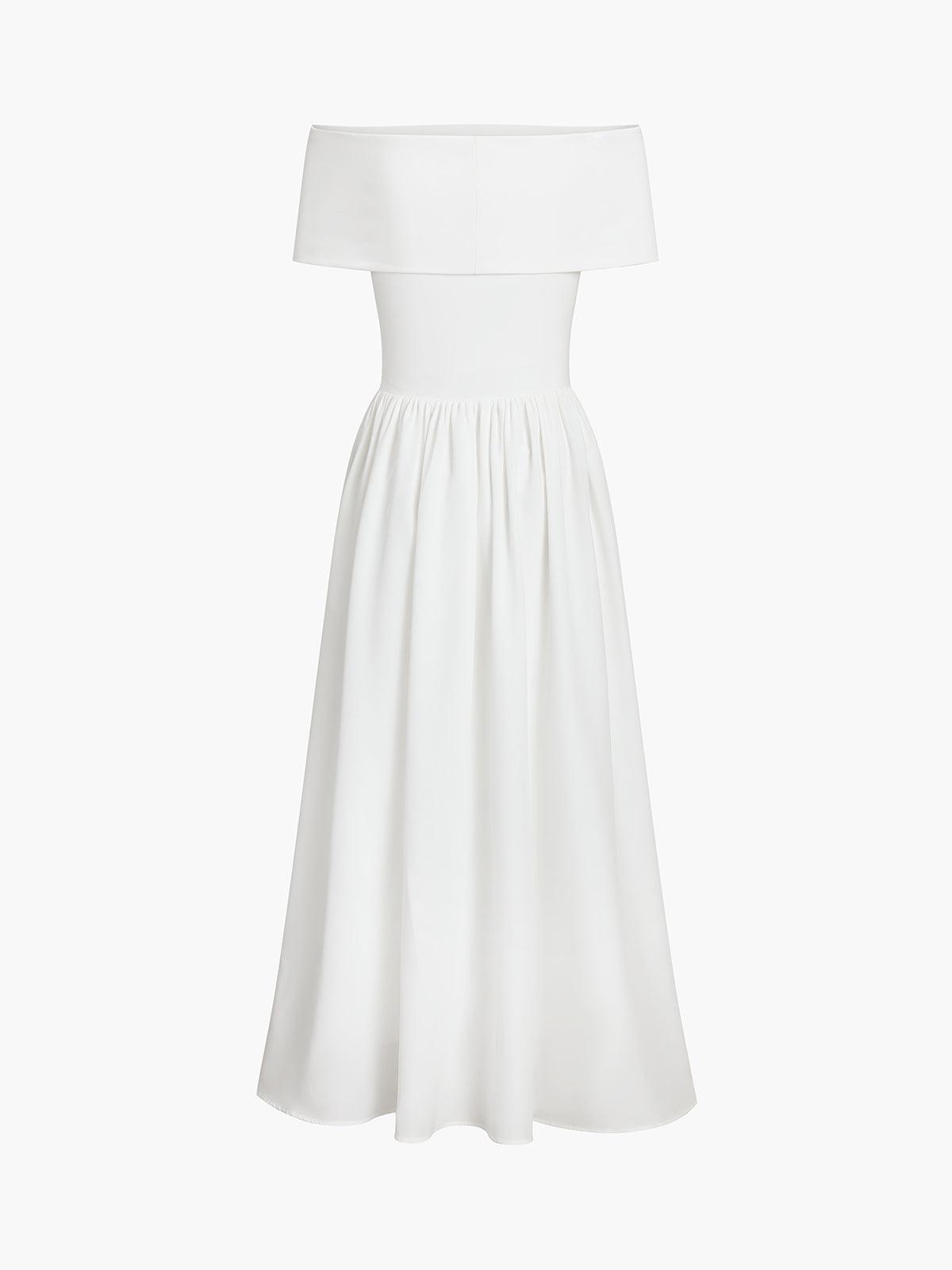 Kisha Robe Maxi Femme – Elegantes Kleid mit freiliegenden Schultern und fließendem Plisseerock