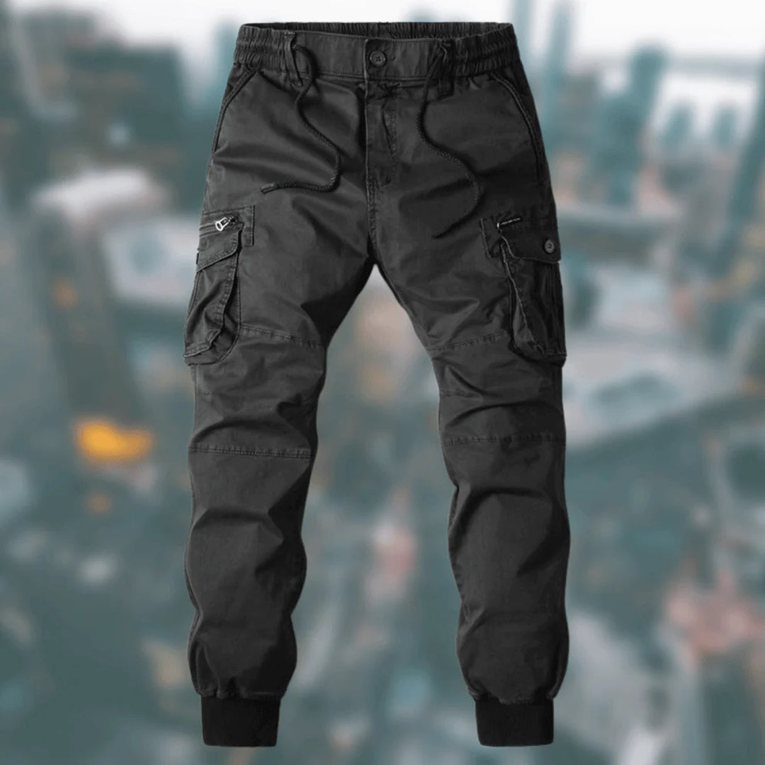 Troy Pantalon Cargo Homme – Komfortabel afslappet med flere lommer & justerbar talje