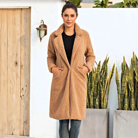 Elara Manteau Long Femme – Volný pohodlný střih & zimní ochrana