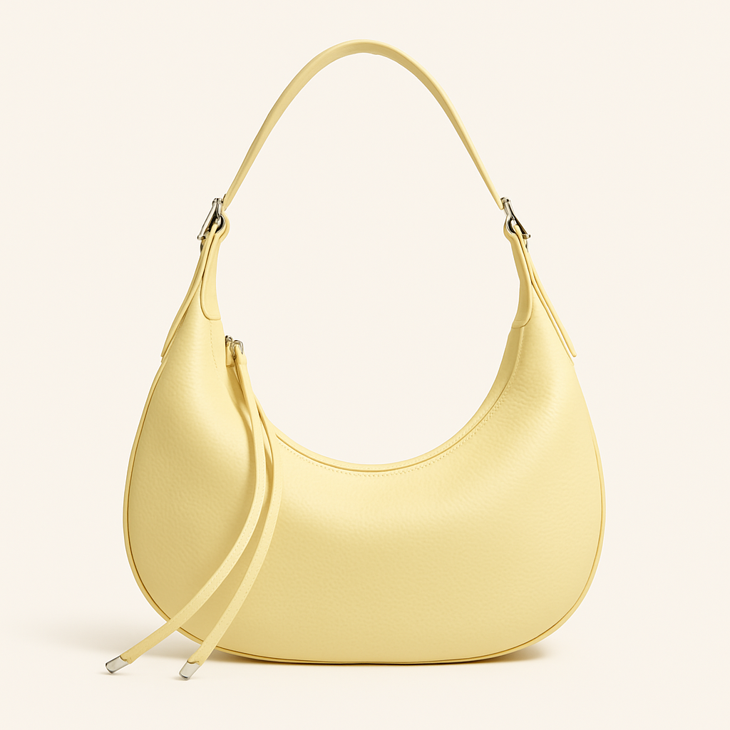 Ailany Sac Hobo Femme – Demi-Lune Elegant din piele ecologică granulată cu mâner reglabil
