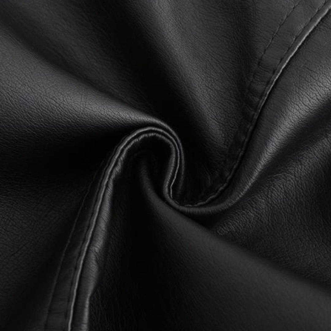 Janiyah női bőrkabát – elegáns állónyak, cipzáras záródás és modern, elegáns stílus