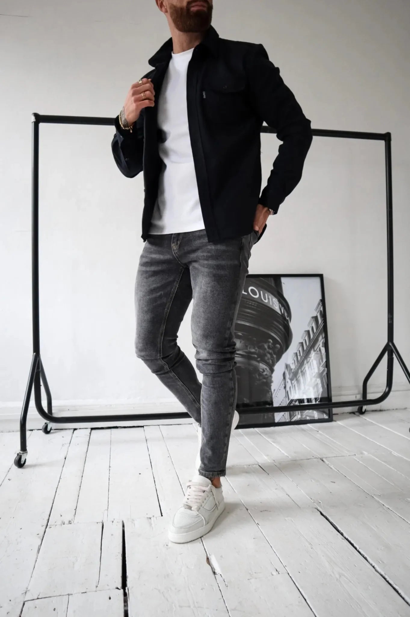 Dave Surchemise Homme – Veste Printemps Légère au Style Moderne avec Coupe Élégante