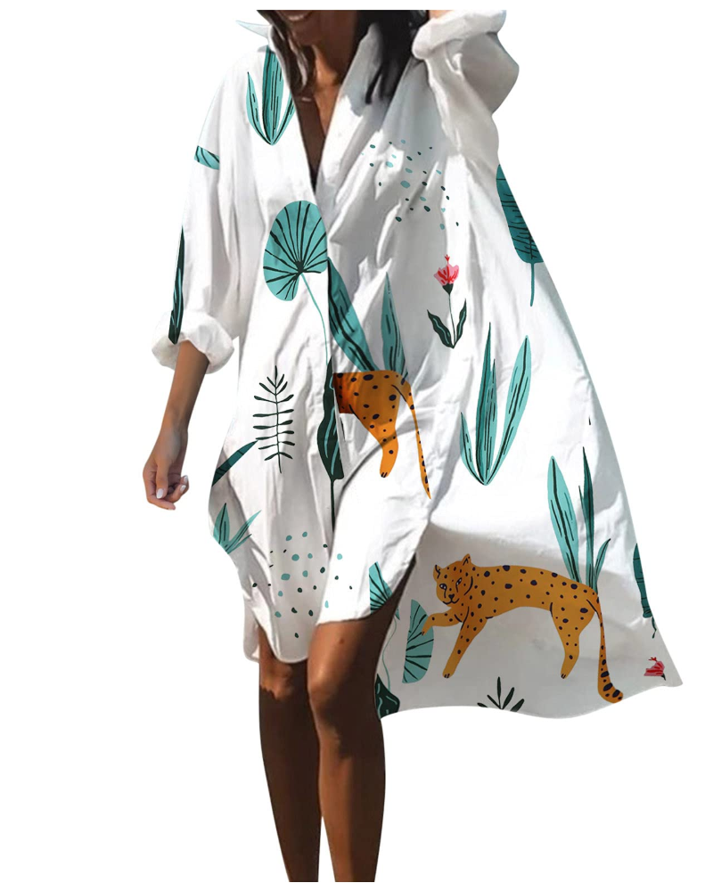 Naïa Vestito Kimono Donna – Caftano Lungo Bohemien Fluido Stile Giapponese e Marocchino Copricostume da Spiaggia