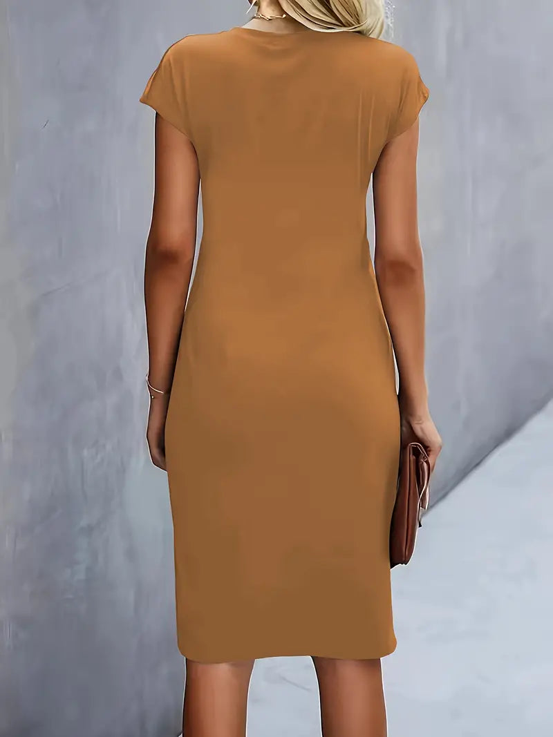 Katrien Robe Midi Femme – Elegantní a nadčasové šaty s lichotivým střihem