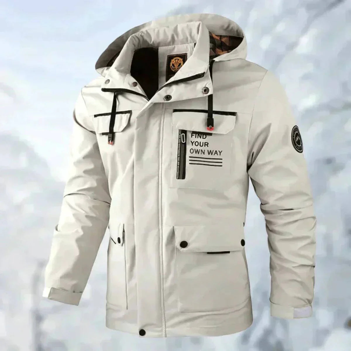 Erwin Veste Homme – Veste Imperméable & Coupe-Vent Confortable pour Automne/Hiver