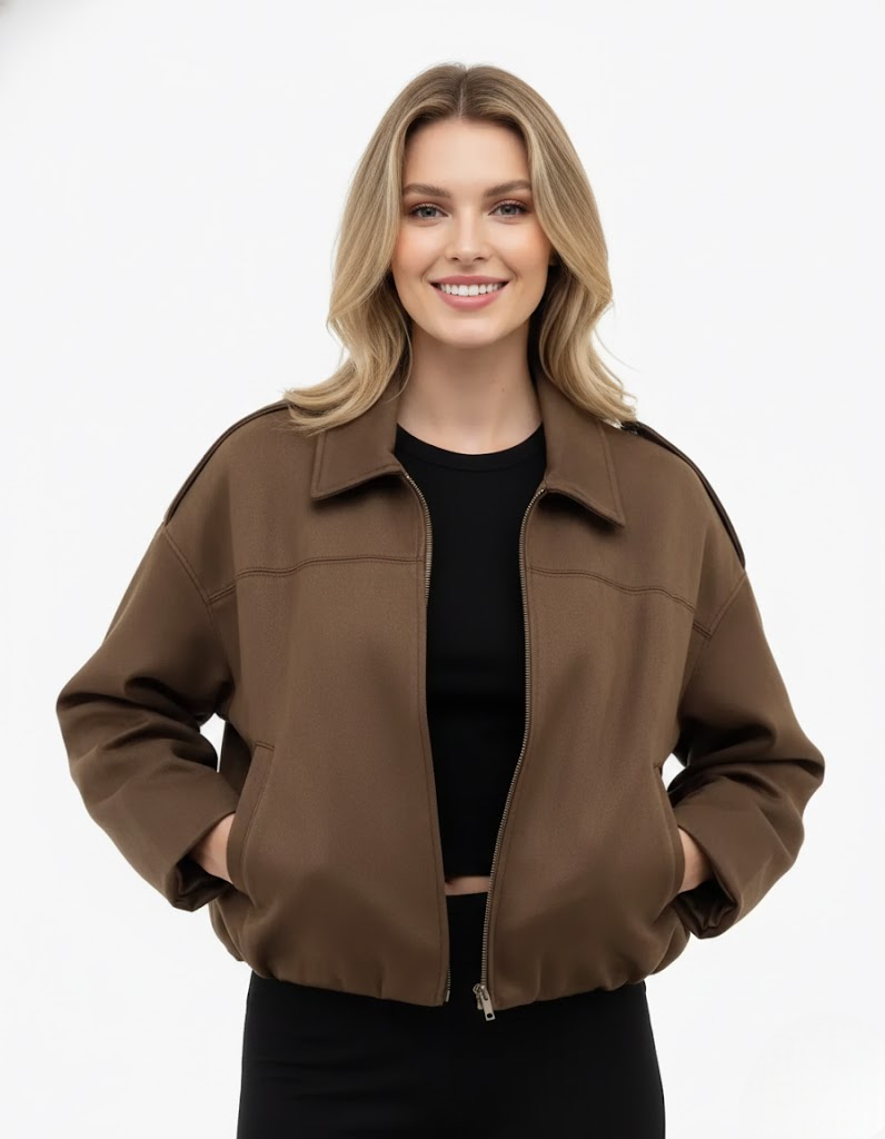 Fabiane Jakke Dame i Semsket Skinn – Oversize Snitt & Tidløs Førsteklasses Eleganse