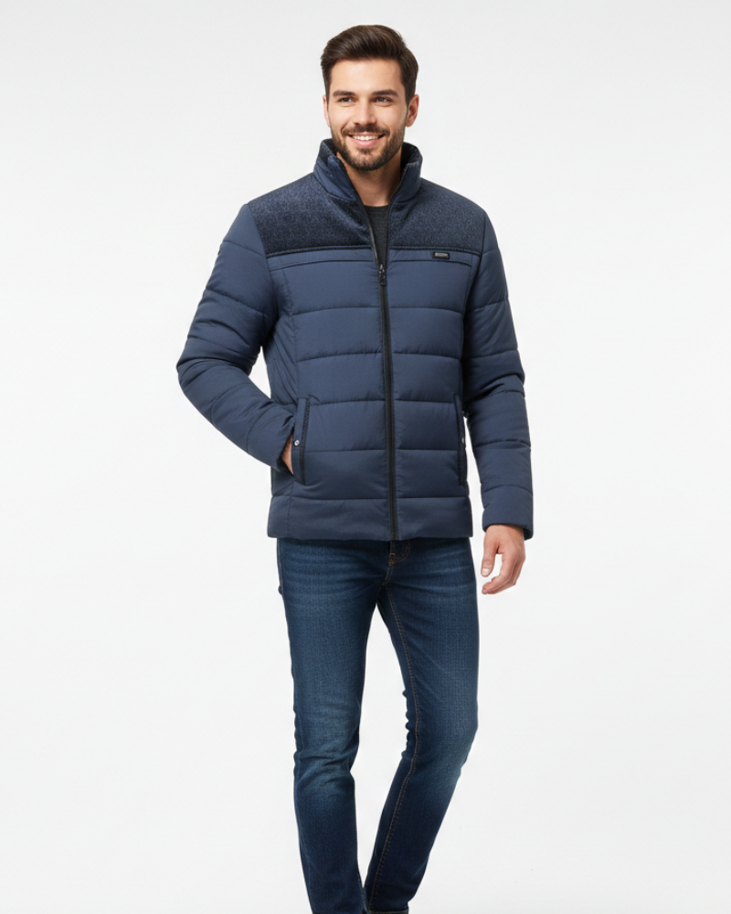 Iker Heren Fleecevest Boss – Warm en Duurzaam, Hoge Kraag & Moderne Stijl