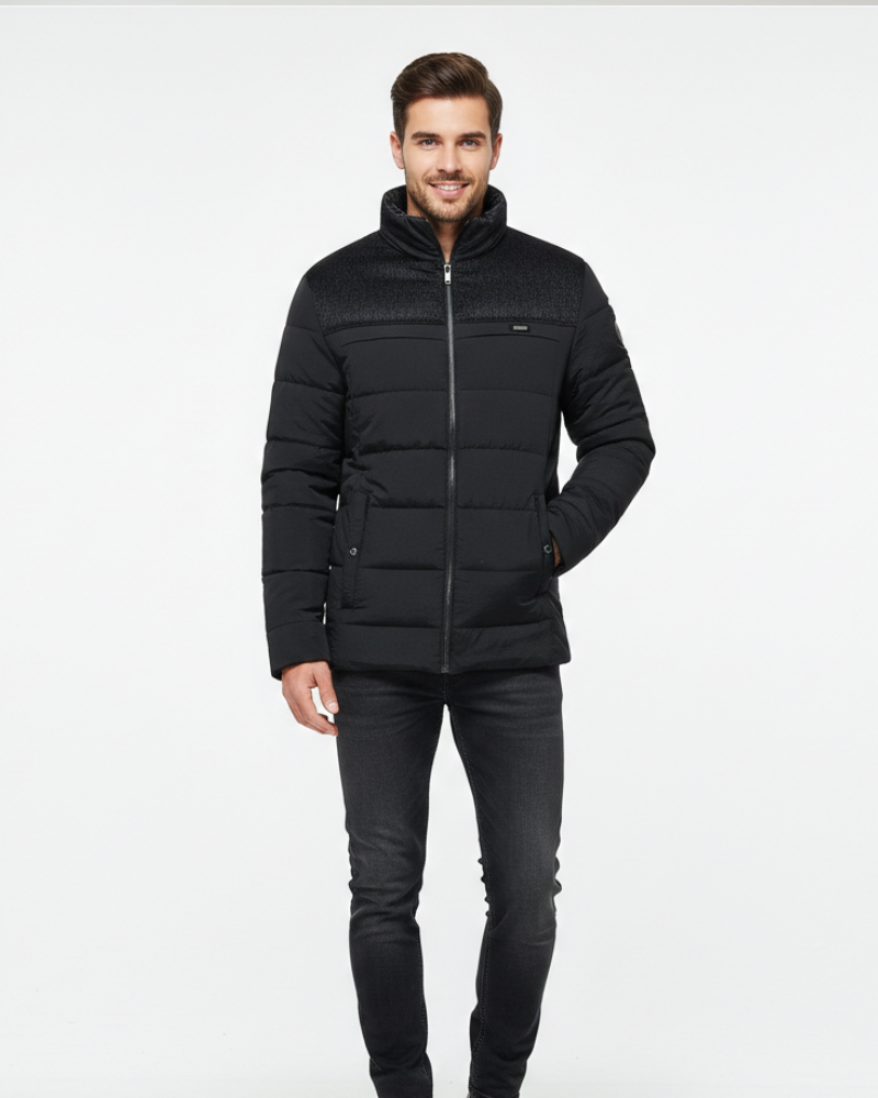 Iker Heren Fleecevest Boss – Warm en Duurzaam, Hoge Kraag & Moderne Stijl