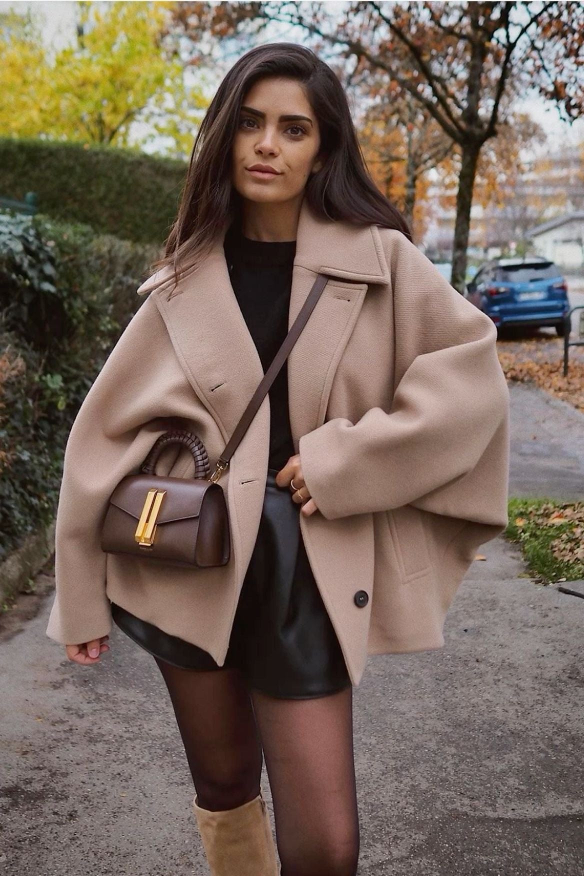 Lainey Manteau Femme – Elegantní a pohodlný oversize vlněný kabát na zimu