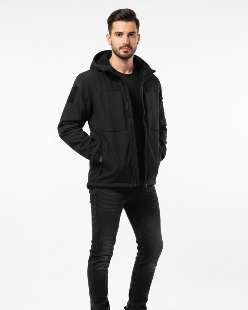 Hudson Doudoune Homme à Capuche – Veste Puffer d’Hiver Isolante avec Fermeture Zippée