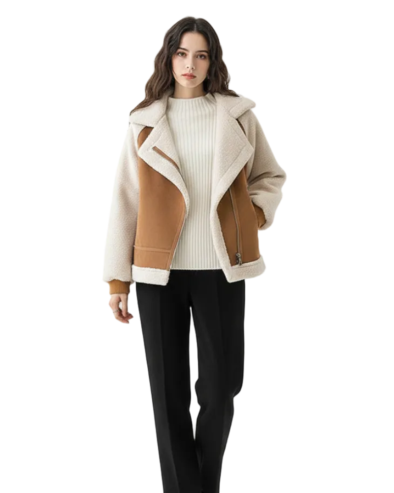 Amber Casaco Feminino Casual com Fecho de Correr – Corte Relaxado e Conforto Diário