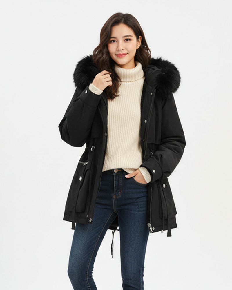 Nina Abrigo de Invierno para Mujer – Chaqueta Caliente Elegante con Corte Favorecedor y Aislamiento Térmico