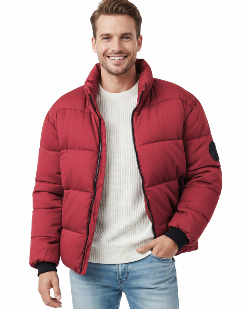 Zairyx Veste Puffer Homme Minimaliste – Doudoune Légère avec Col Montant et Zip