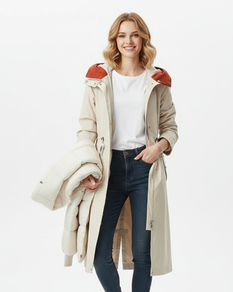 Bellamy Women's Waterproof Coat – Long Hood, Removable Lining & All-Season Protection