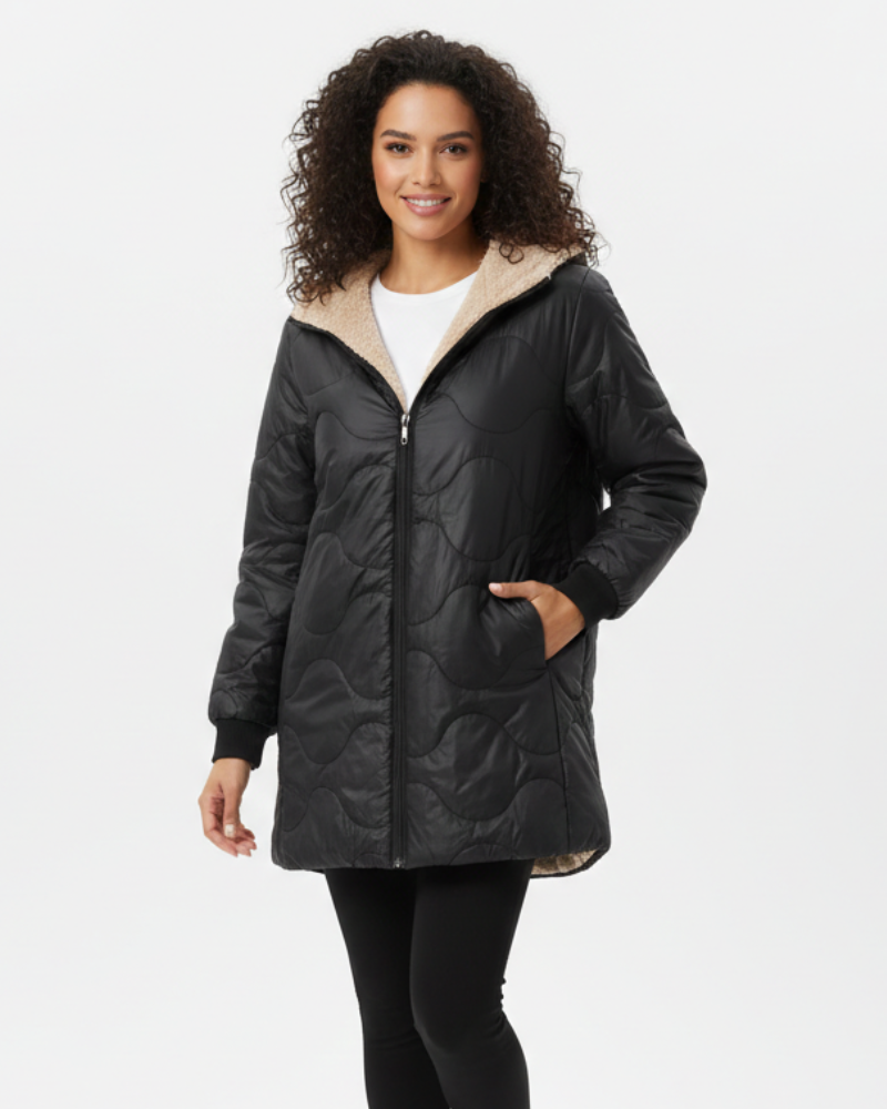 Brielle Giacca con Cappuccio da Donna in Cotone – Chiusura Lampo, Comfort Quotidiano e Stile Informale