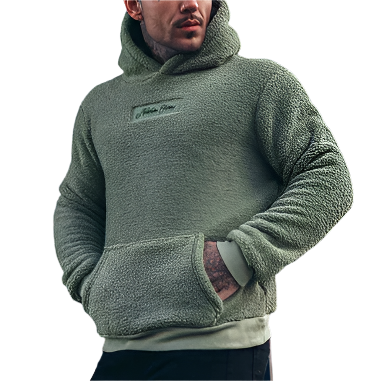 Aelfwine Sudadera con Capucha Hombre – Hoodie Suave en Polar con Bolsillo Canguro y Forro Cómodo