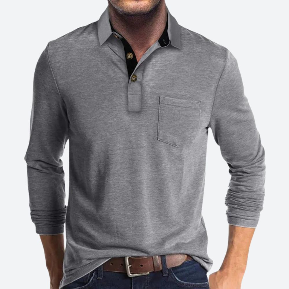 Lito Férfi Polo – Lélegző Pamut Polo Elegáns és Kényelmes Modern Stílusban