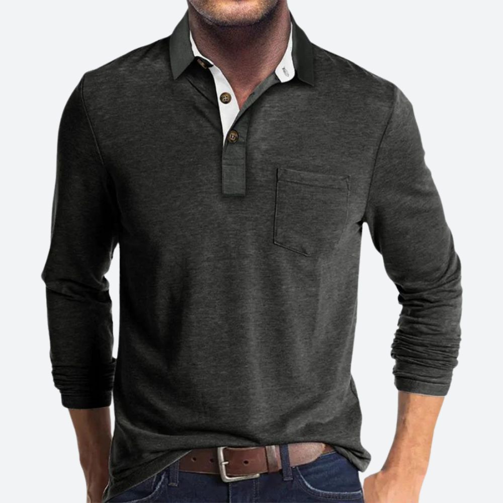 Lito Férfi Polo – Lélegző Pamut Polo Elegáns és Kényelmes Modern Stílusban