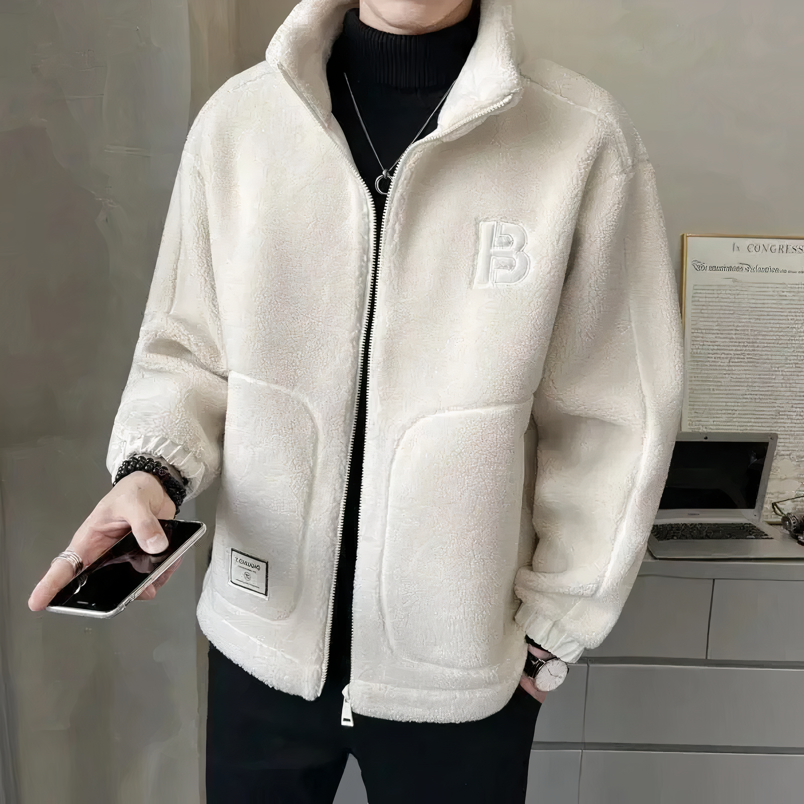 Carlo Veste Polaire Homme – Polaire Douce et Chaude au Style Décontracté et Moderne