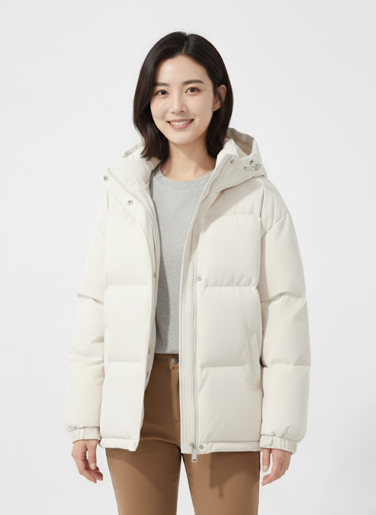Lilah Casaco Acolchoado Feminino Leve com Capuz – Corte Elegante e Calor Moderno