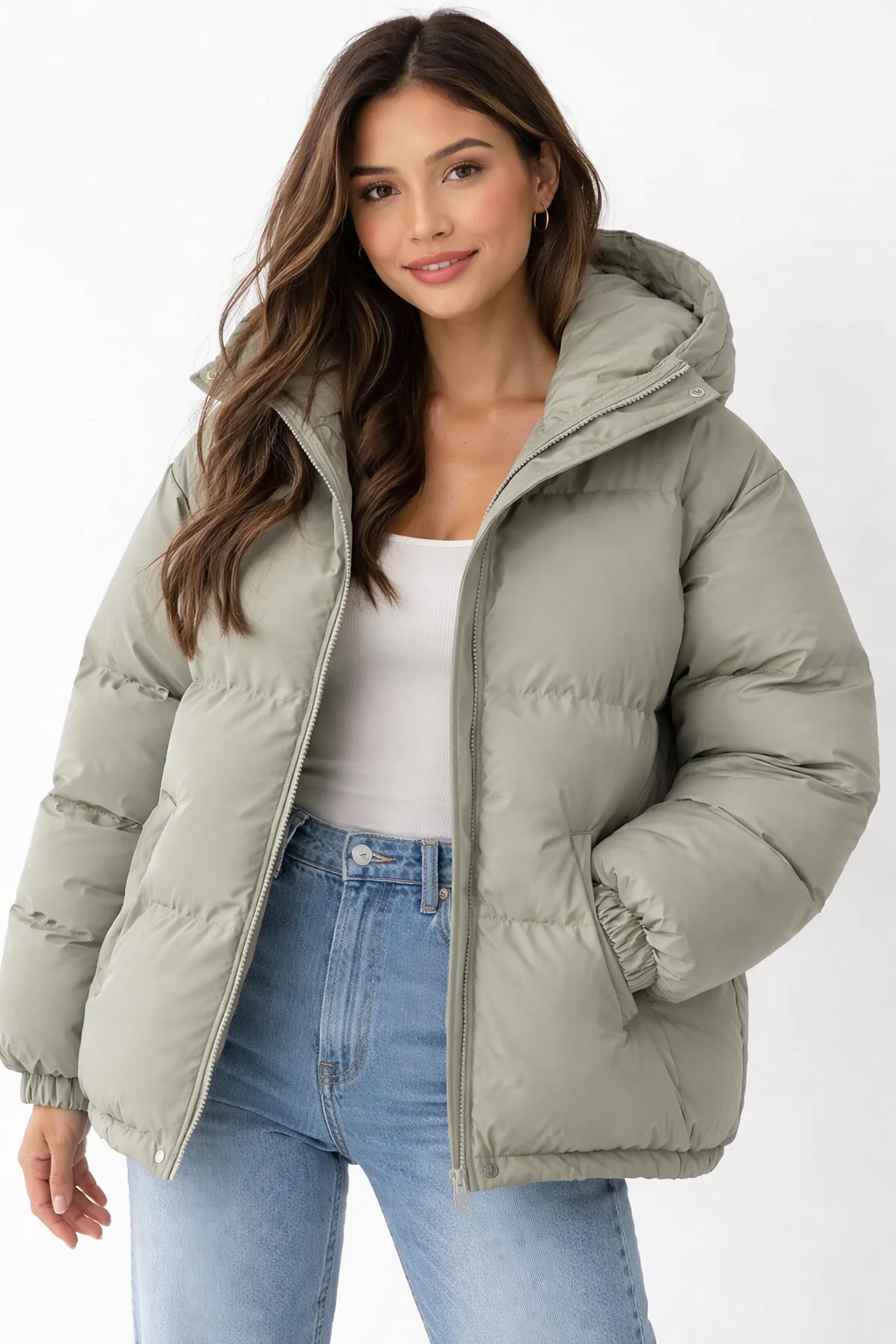 Lilah Casaco Acolchoado Feminino Leve com Capuz – Corte Elegante e Calor Moderno