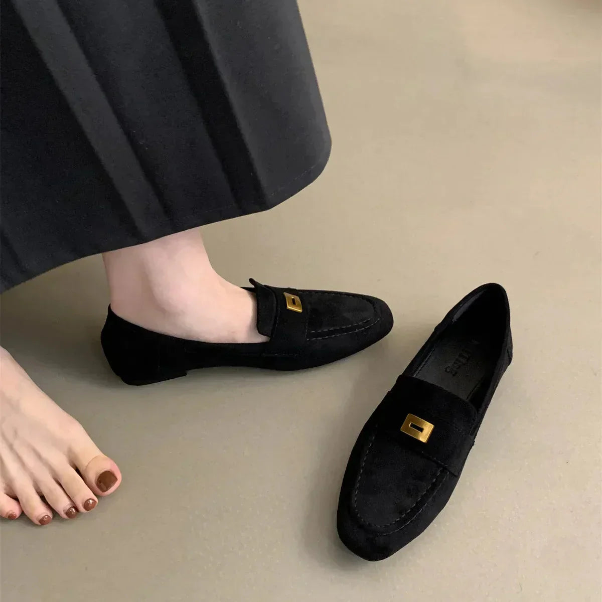 Lina Mokasíny Dámské – Elegantní lehké semišové boty s klasickým designem a pohodlím