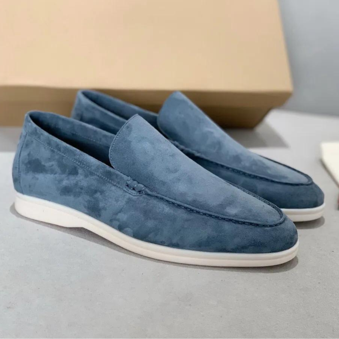 Mokasyny męskie Lorenzo – eleganckie buty wsuwane z wygodną wyściółką i elastyczną podeszwą