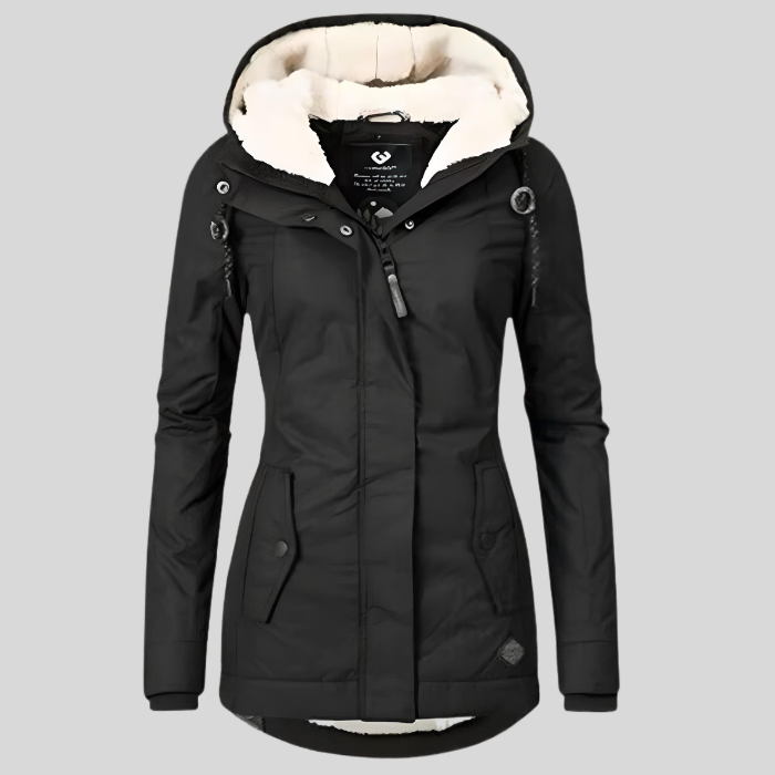 Celine Parka Longue d’Hiver Femme – Nepromokavý a teplý kabát s podšívkou z umělé kožešiny a nastavitelným střihem