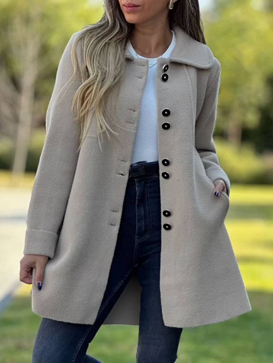 Colete Longo Charlotte para Mulher – Camisola Elegante, Quente e Confortável para Todas as Ocasiões