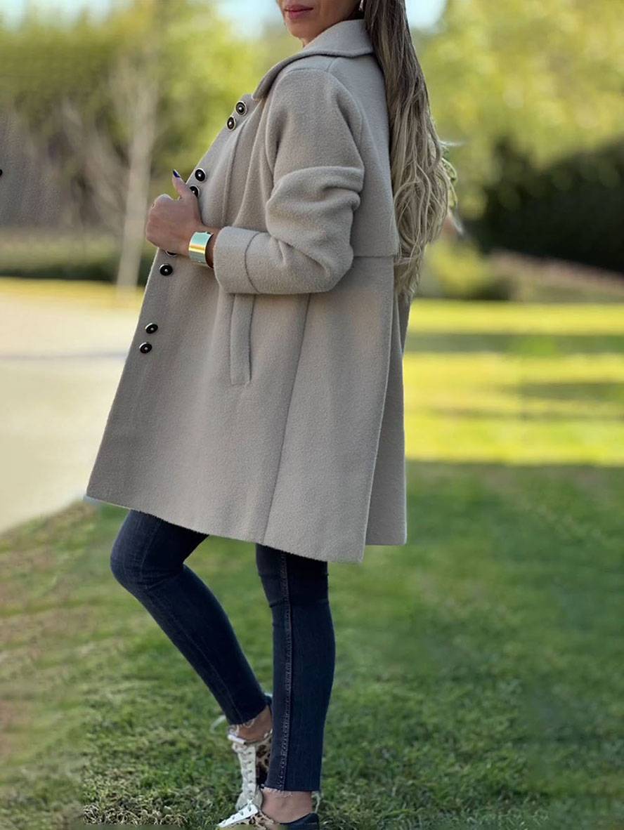 Colete Longo Charlotte para Mulher – Camisola Elegante, Quente e Confortável para Todas as Ocasiões