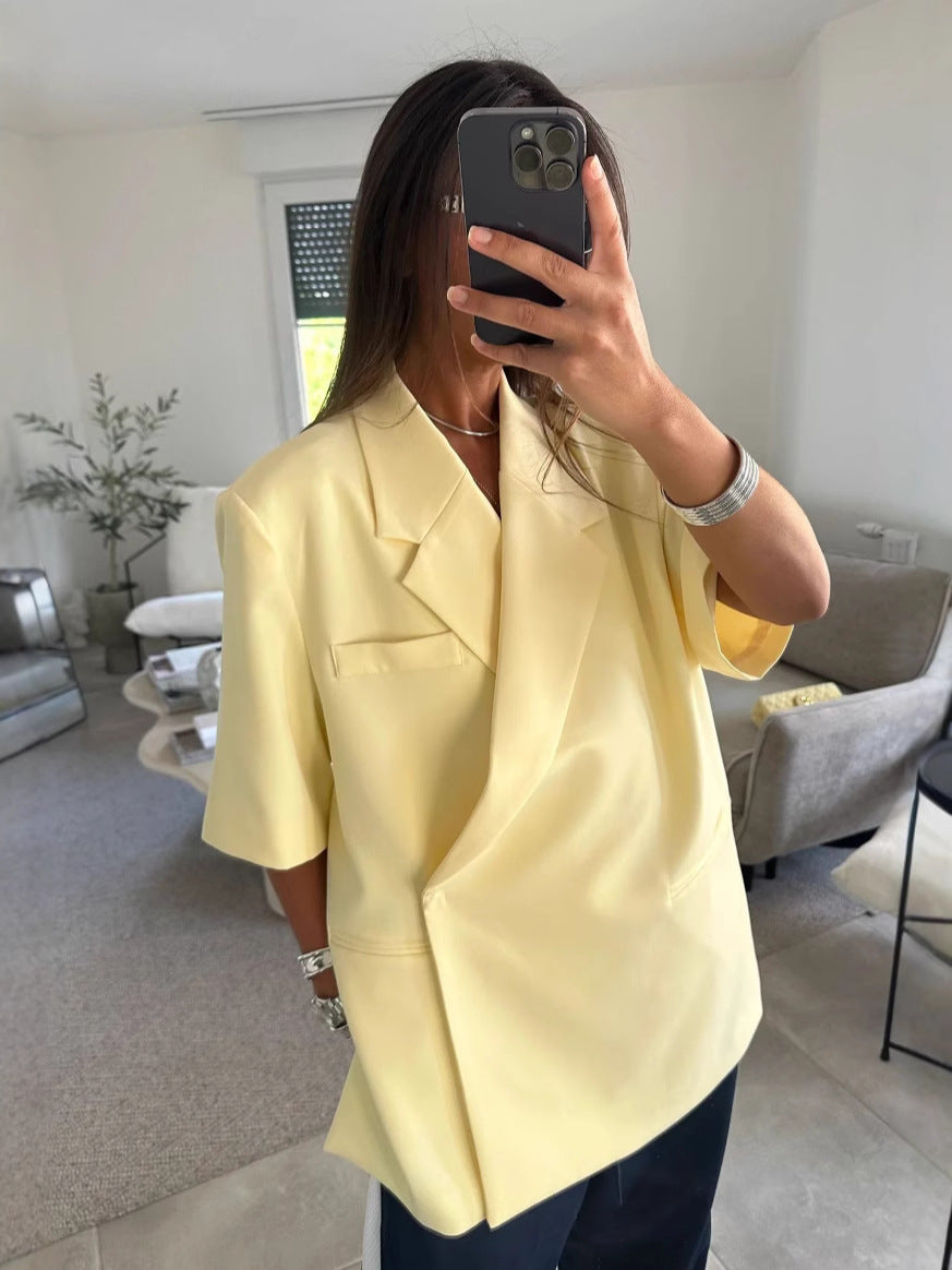Blazer da donna Brielle – Giacca casual in poliestere dalla vestibilità comoda con colletto elegante