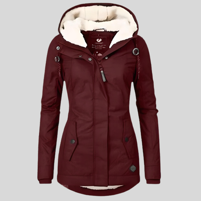 Celine Parka Longue d’Hiver Femme – Nepromokavý a teplý kabát s podšívkou z umělé kožešiny a nastavitelným střihem