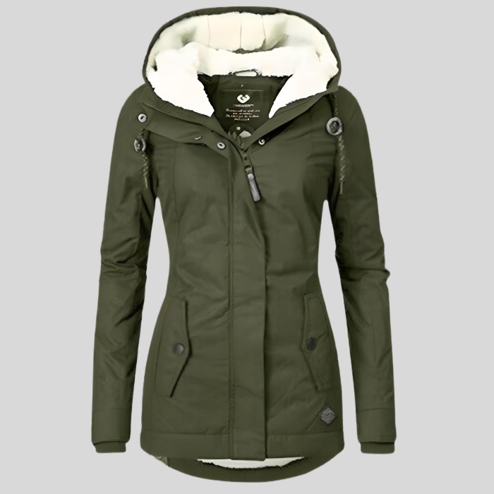 Celine Parka Longue d’Hiver Femme – Nepromokavý a teplý kabát s podšívkou z umělé kožešiny a nastavitelným střihem