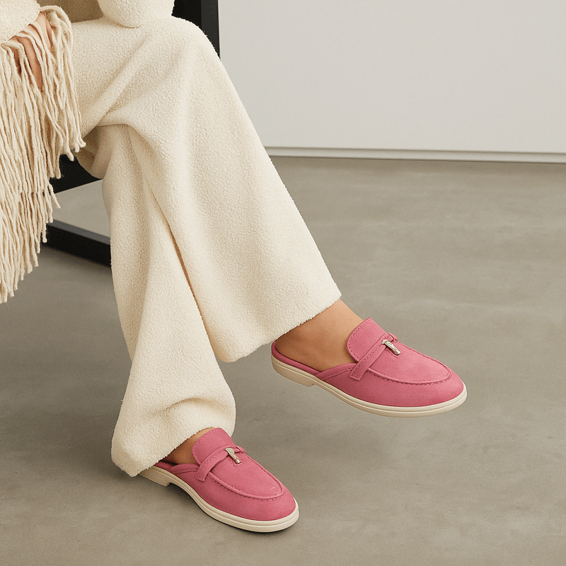 Emary Dámske Mules – Nazúvacie Mules s Detailom Pracky & Elegantným Pohodlím Bez Opätku