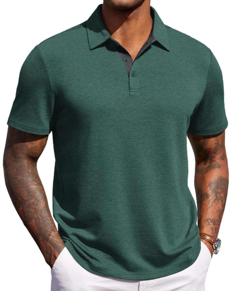 Maxime Herren-Poloshirt – Kurzärmeliges, Atmungsaktives Polo im Golf- und Eleganten Freizeitstil