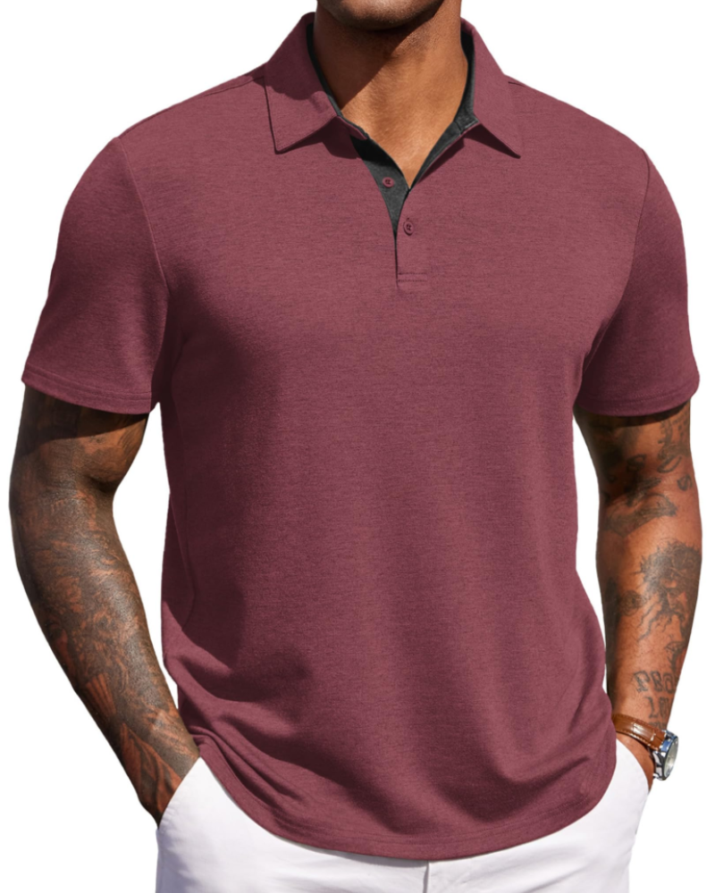 Maxime Herren-Poloshirt – Kurzärmeliges, Atmungsaktives Polo im Golf- und Eleganten Freizeitstil