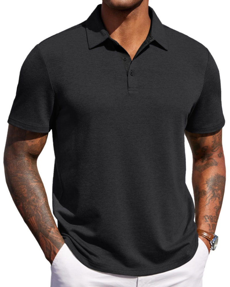 Maxime Herren-Poloshirt – Kurzärmeliges, Atmungsaktives Polo im Golf- und Eleganten Freizeitstil