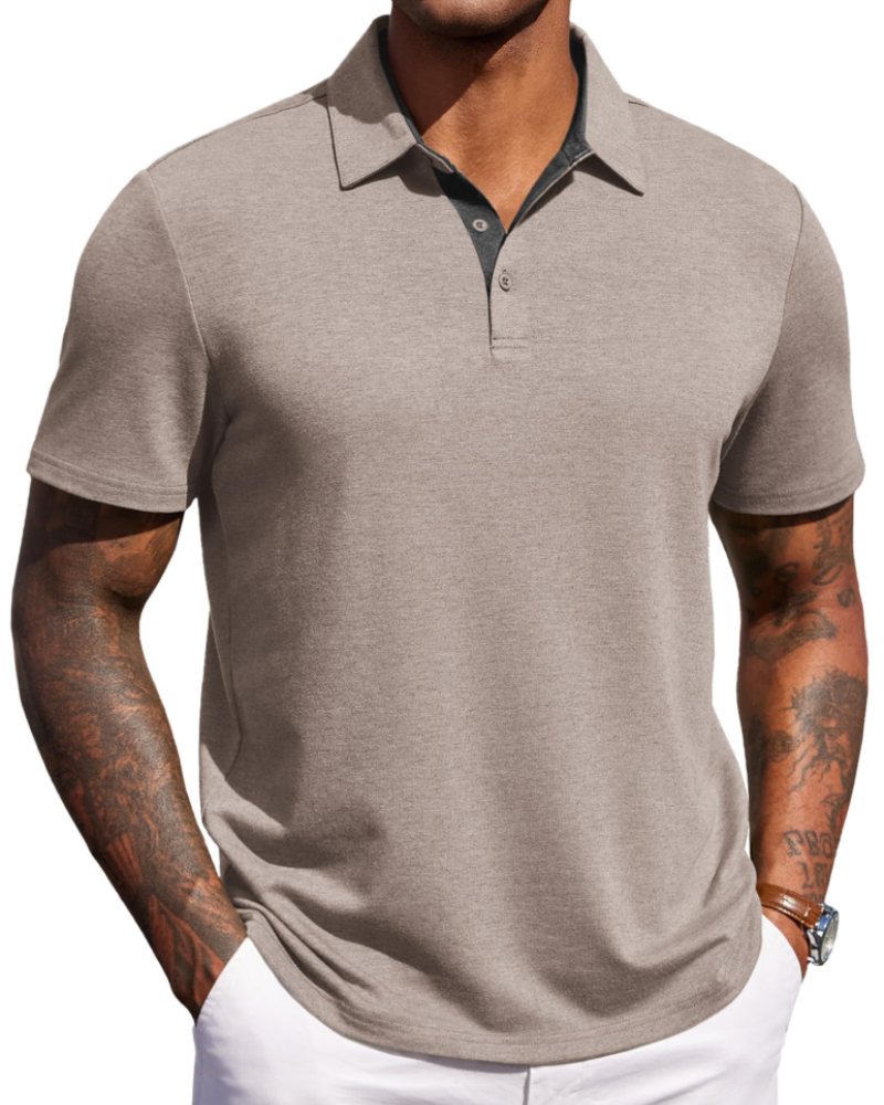 Maxime Herren-Poloshirt – Kurzärmeliges, Atmungsaktives Polo im Golf- und Eleganten Freizeitstil