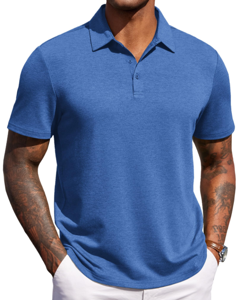 Maxime Herren-Poloshirt – Kurzärmeliges, Atmungsaktives Polo im Golf- und Eleganten Freizeitstil