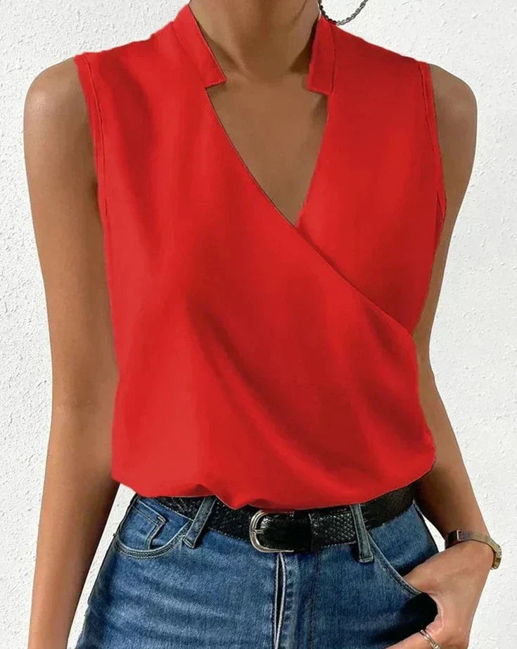 Blouse Sans Manches Femme Lisette – Croială elegantă și avantajoasă pentru ținute casual și de birou