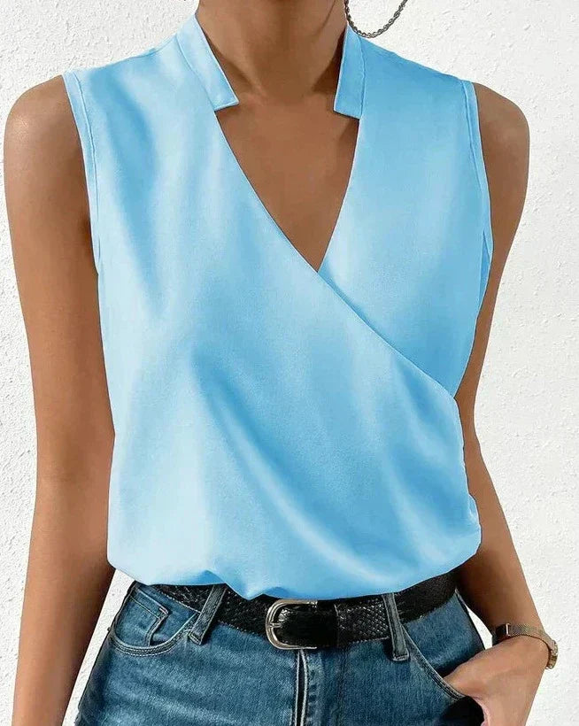 Blouse Sans Manches Femme Lisette – Croială elegantă și avantajoasă pentru ținute casual și de birou